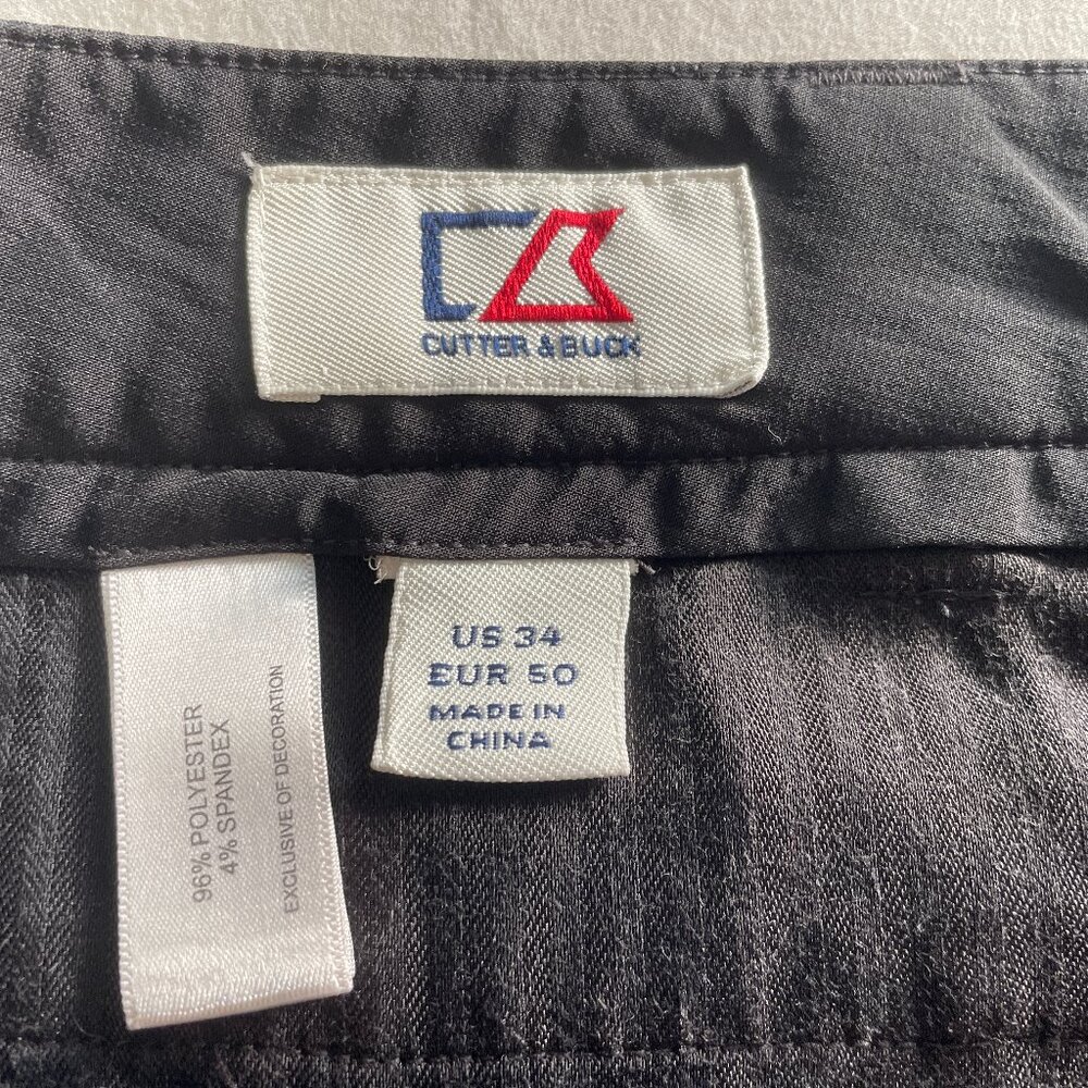 Cutter & Buck Men’s Black Shorts – Size 34 | 10” Inseam, Stretch, Like New - Picture 5 of 5